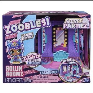Zoobles Secret Partiez! Rollin’ Roomz Z Tastic Runway Play Set - Series …